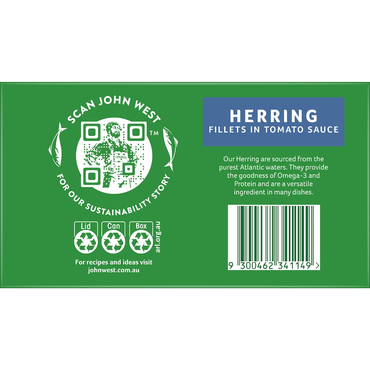 John West Herring Fillets In Tomato Sauce 200g