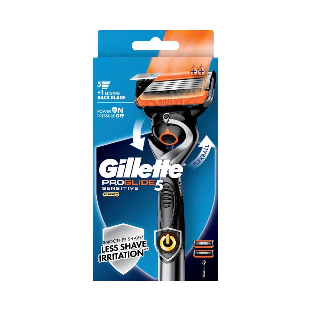 Gillette Fusion 5 Proglide Power Razor Kit With 2 Refill Blades - 1 Each