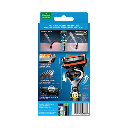 Gillette Fusion 5 Proglide Power Razor Kit With 2 Refill Blades - 1 Each