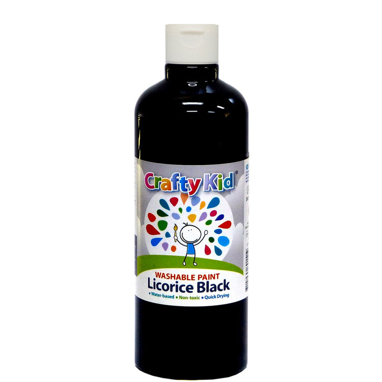 Boyle Crafty Kid Washable Paint - 500ml - Black