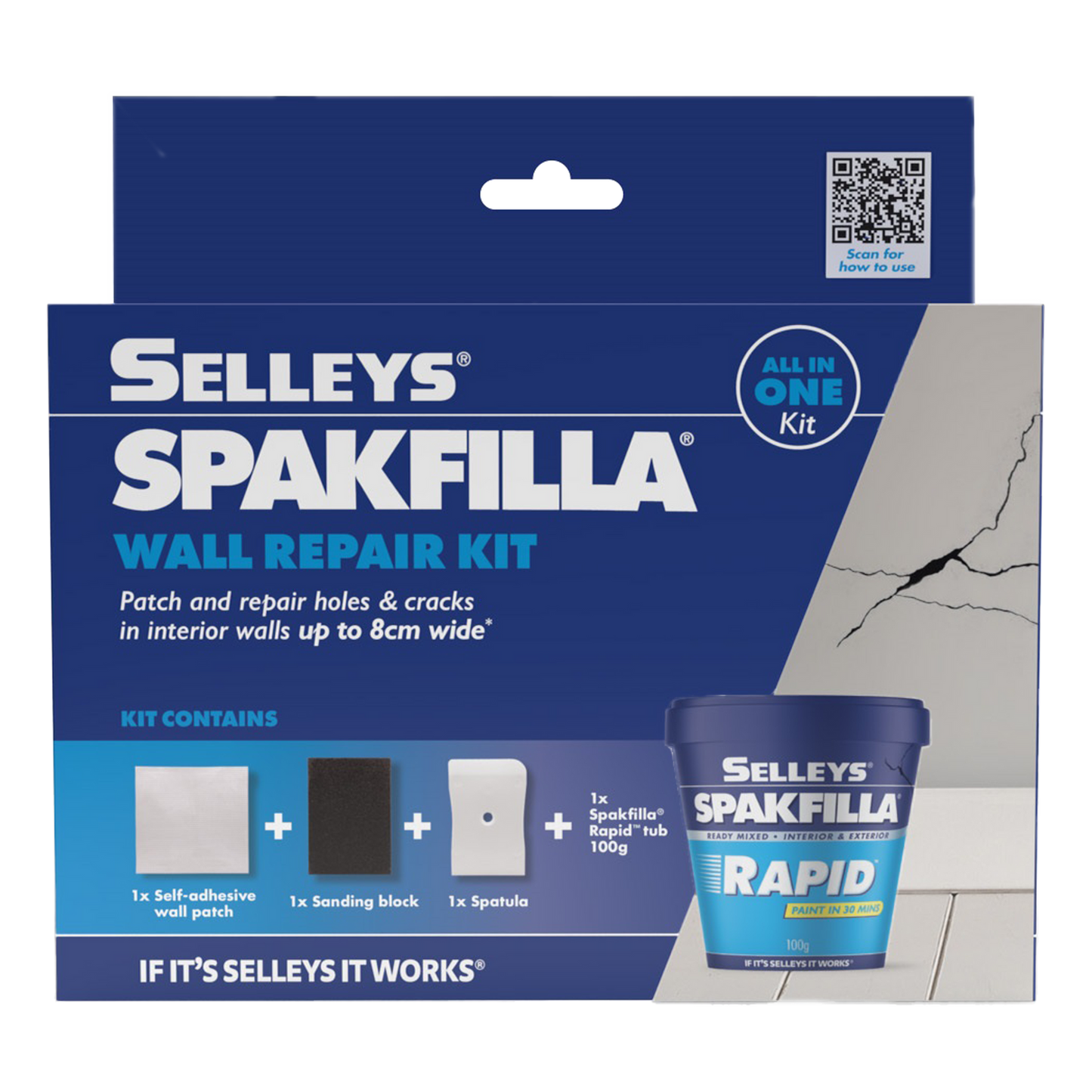 Selleys Spakfilla Wall Repair Kit - 100g