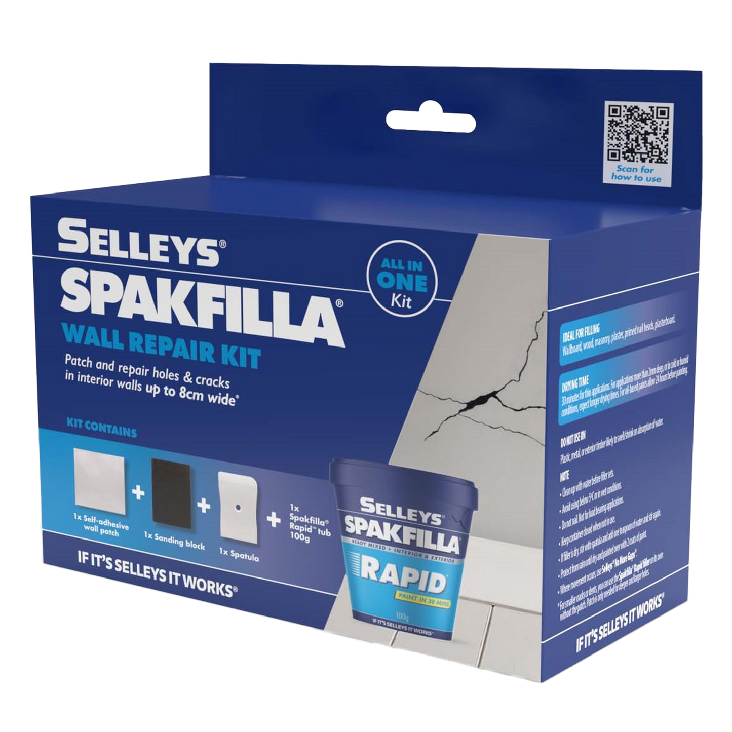 Selleys Spakfilla Wall Repair Kit - 100g
