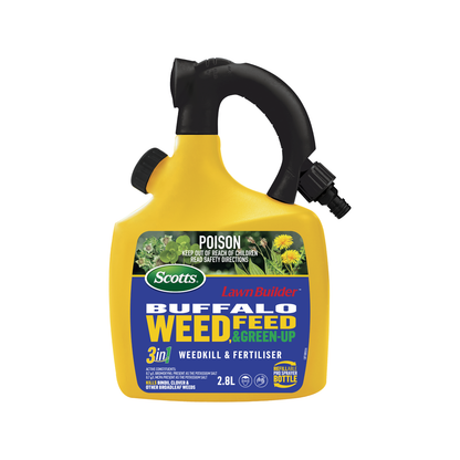 Scotts Lawn Builder Buffalo Weed Feed Green Up Refillable Bottle - 2.8kg