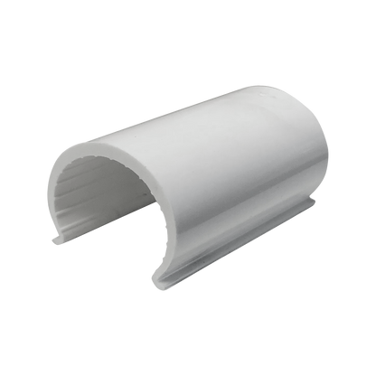 Holman Ezyfit PVC Snap Clamp - 25mm - White - 5 Pack