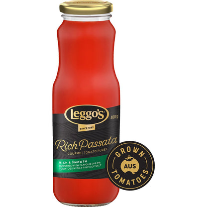Leggos Gourmet Rich Australian Tomato Passata Puree 400g