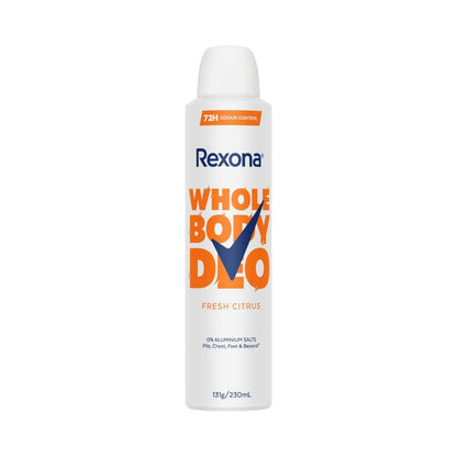 Rexona Womens Whole Body Deodorant Spray Fresh Citrus - 230mL