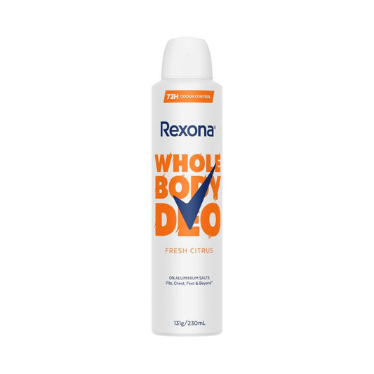 Rexona Womens Whole Body Deodorant Spray Fresh Citrus - 230mL