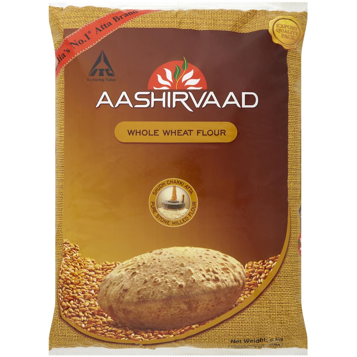 Aashirvaad Whole Wheat Atta Flour 5kg
