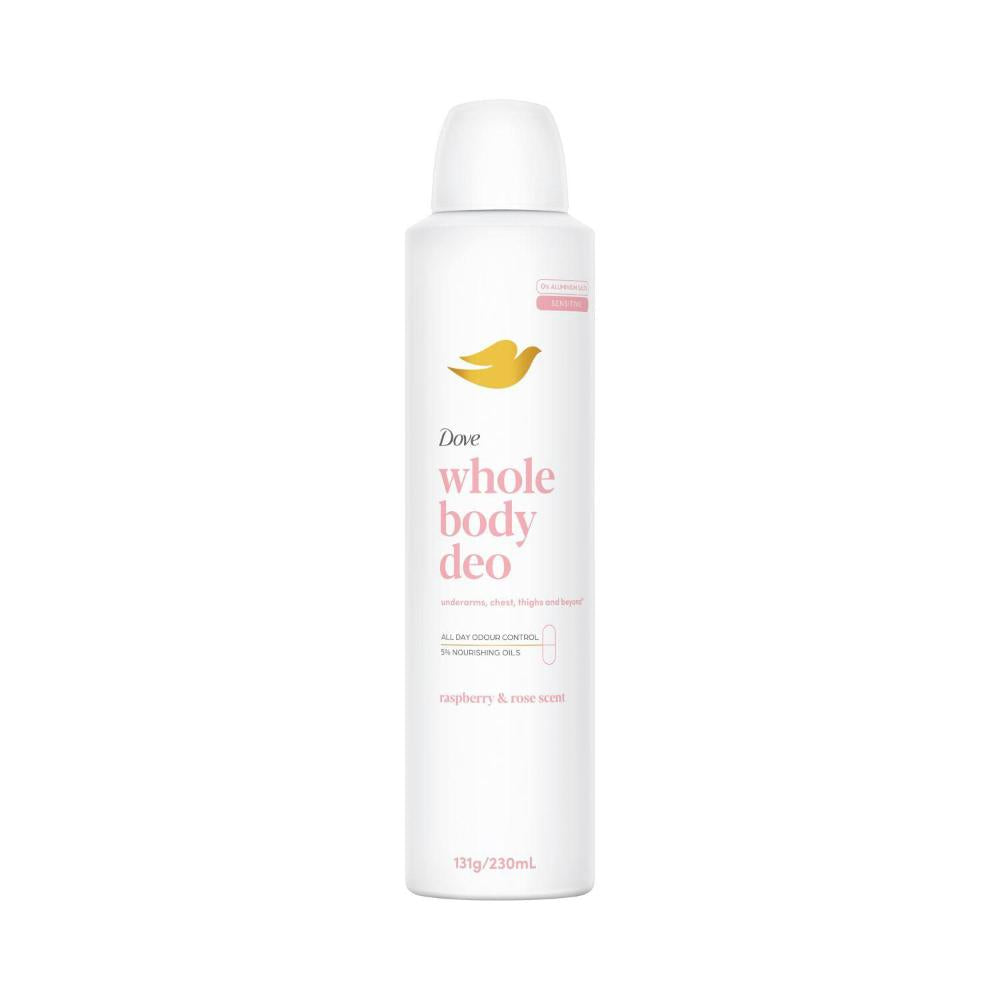 Dove Women Whole Body Deodorant Spray Raspberry Rose - 230mL