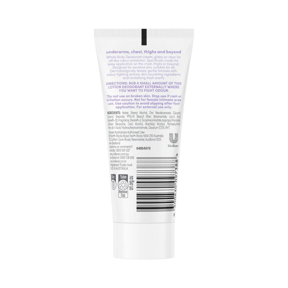 Dove Women Whole Body Deodorant Cream Lavender & Chamomile - 75mL