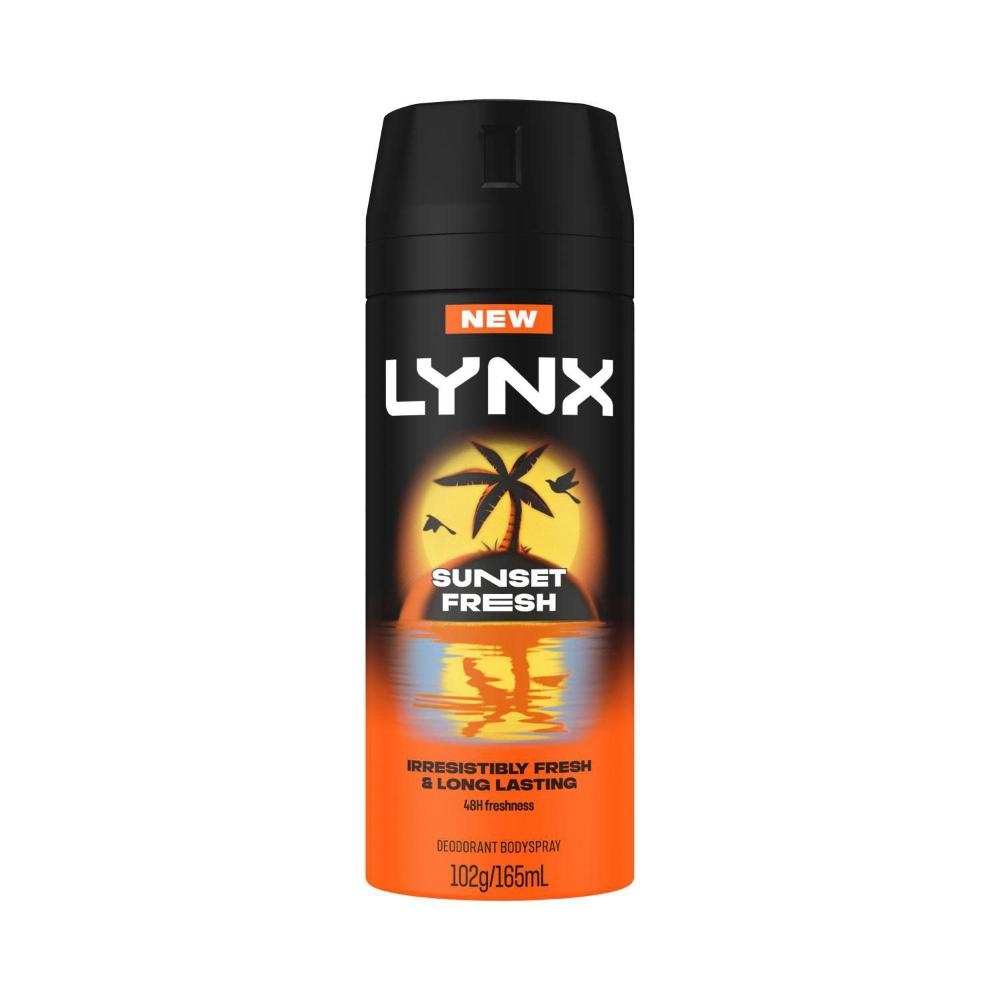 Lynx Deodorant Body Spray Sunset Fresh - 165mL
