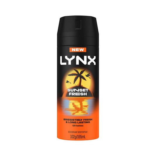 Lynx Deodorant Body Spray Sunset Fresh - 165mL