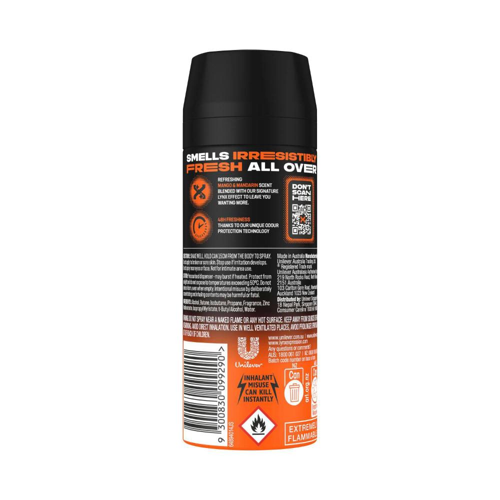Lynx Deodorant Body Spray Sunset Fresh - 165mL