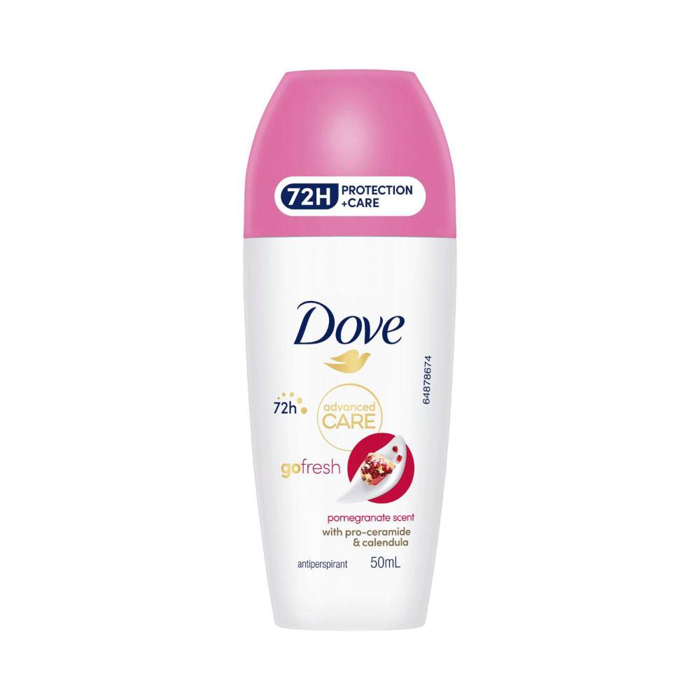 Dove Women Advanced Deodorant Roll On 72hr Antiperspirant Pomegranate - 50mL