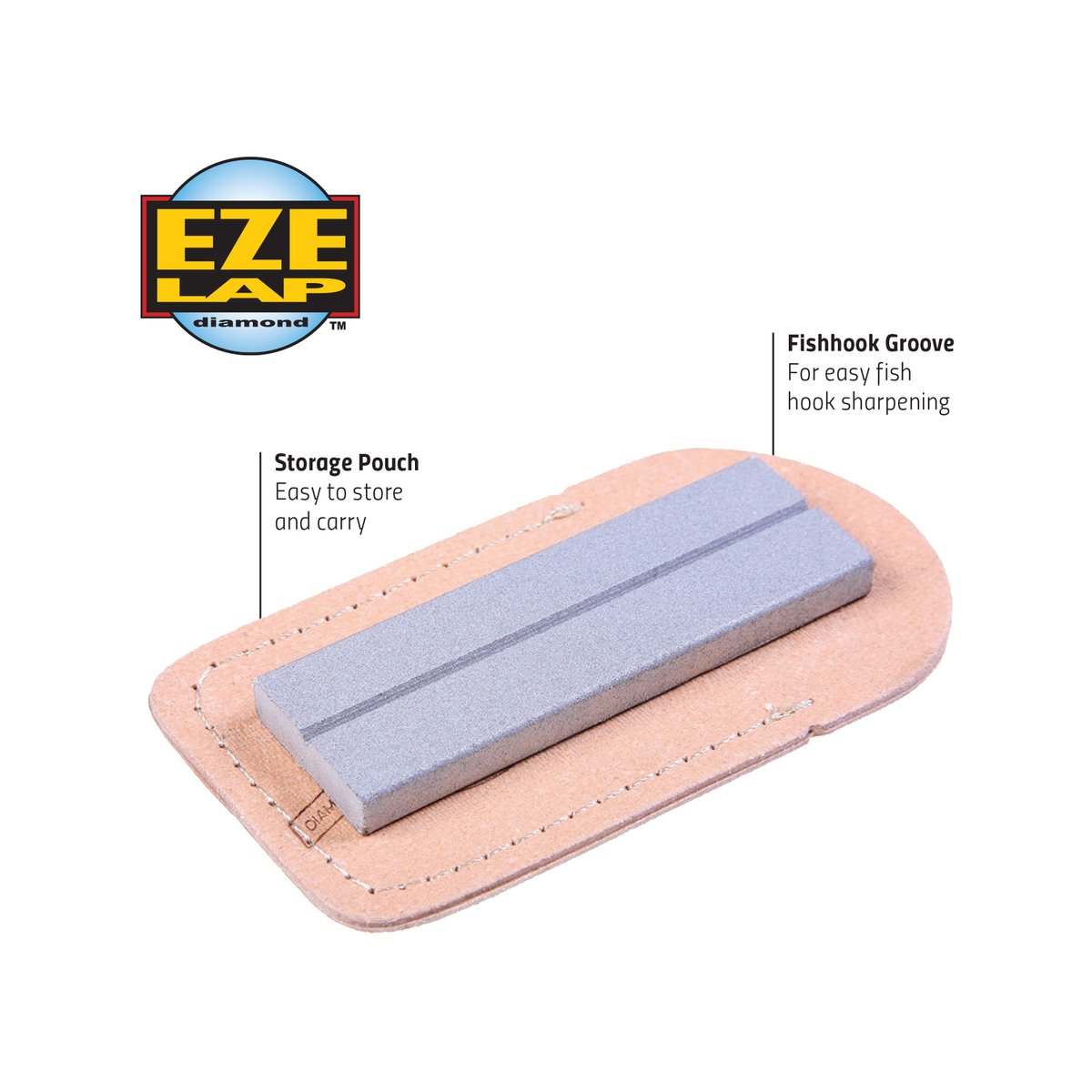 Eze Lap Diamond Plate Sharpener - 25 x 75mm - Steel - Fine Grit