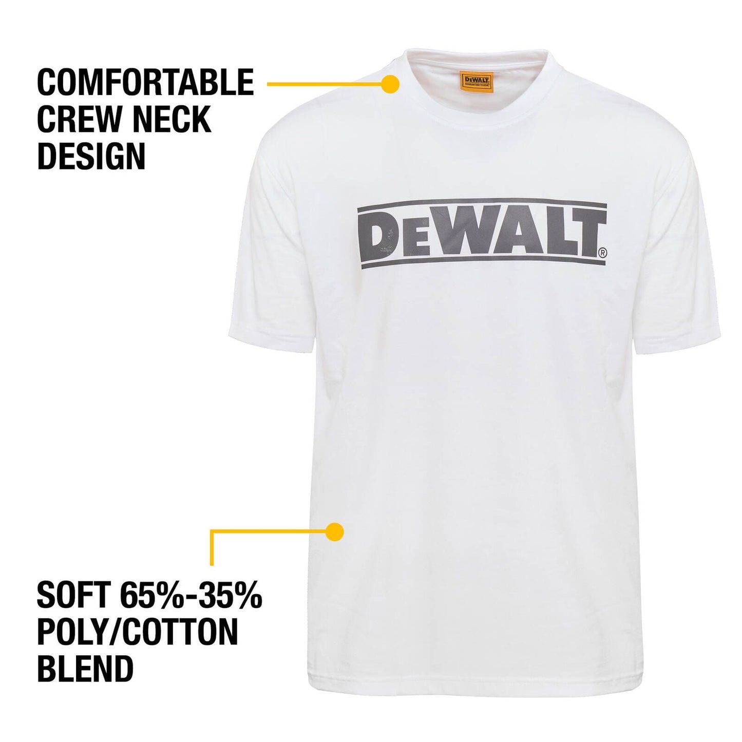 DEWALT White Oxide Crew Neck Shirt - M