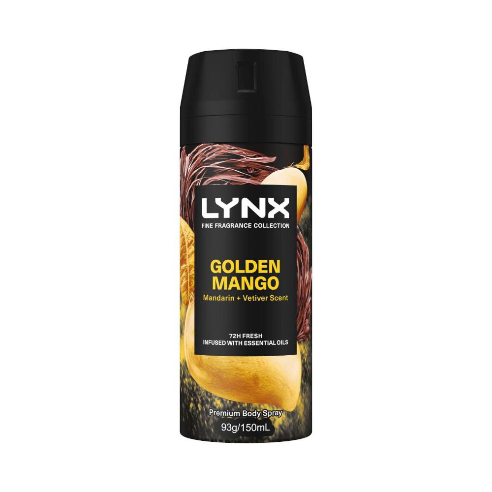 Lynx Fine Fragrance Deodorant Body Spray Golden Mango - 150mL