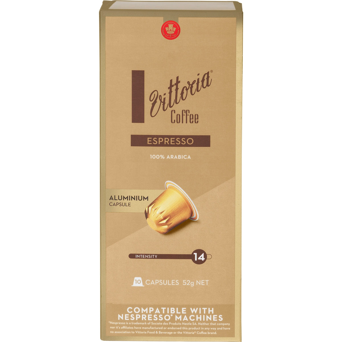 Vittoria Espresso Nespresso Compatible Coffee Capsules 10 Pack