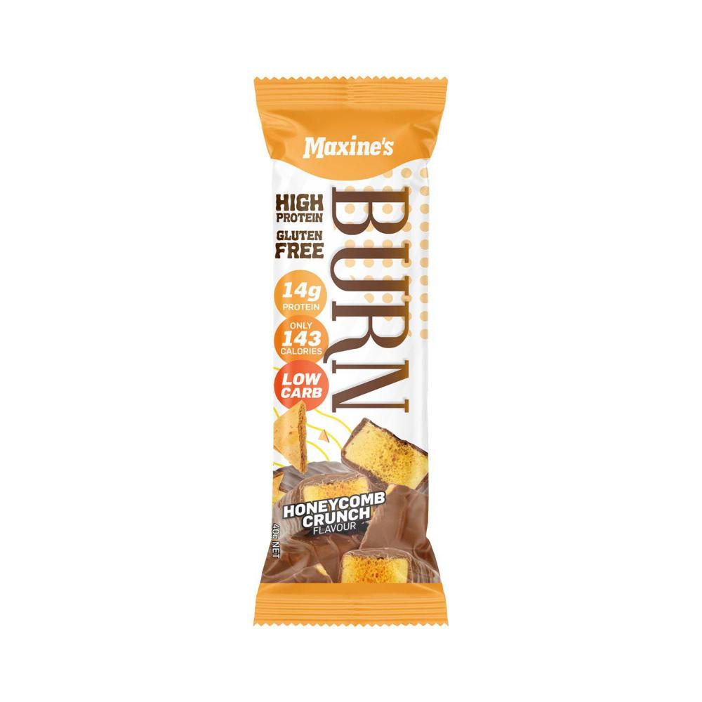 Maxines Burn High Protein Bar Honeycomb Crunch - 40g