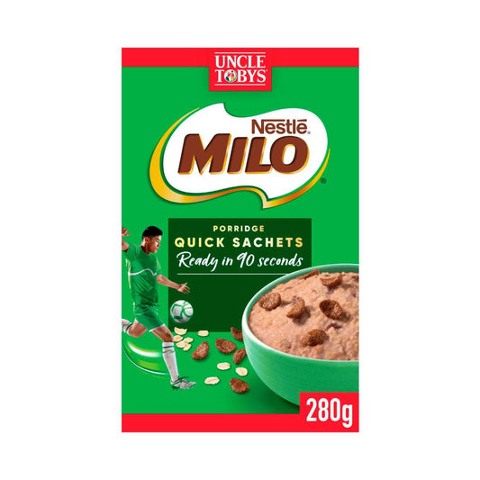 Uncle Tobys Oats Quick Sachets Milo - 280g