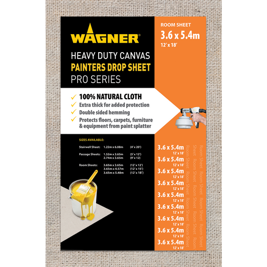 Wagner Heavy Duty Canvas Drop Sheet - 3.65 x 5.48m