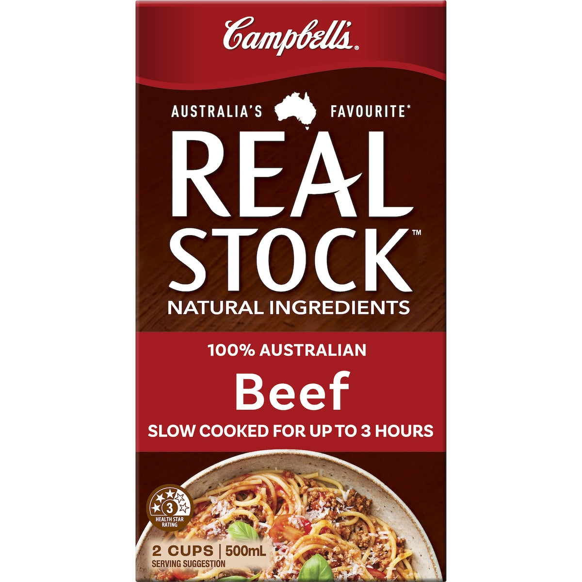 Campbells Real Stock Beef 500ml