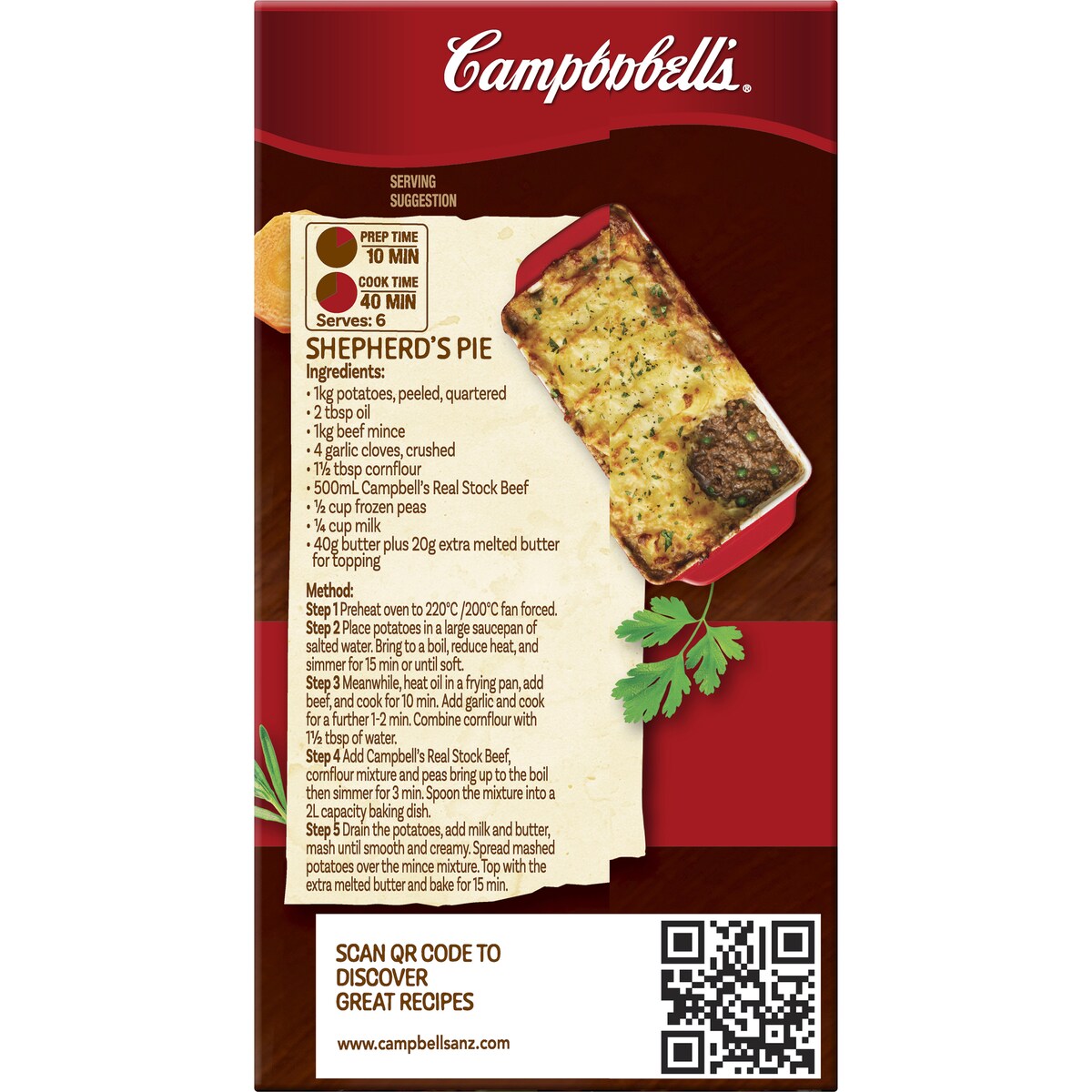 Campbell's Real Stock Beef Liquid Stock 500mL