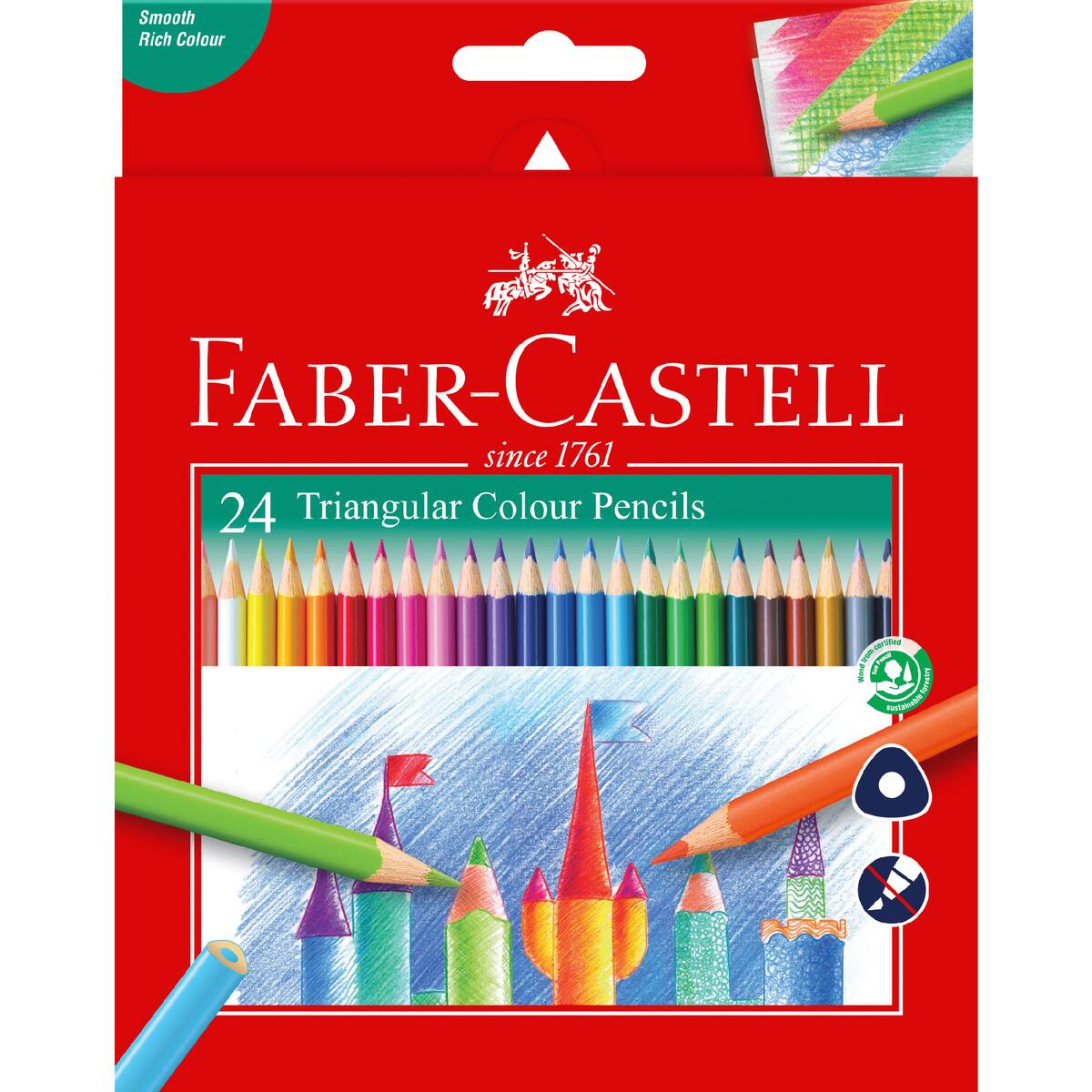 Faber-castell Coloured Pencils 24 Pack