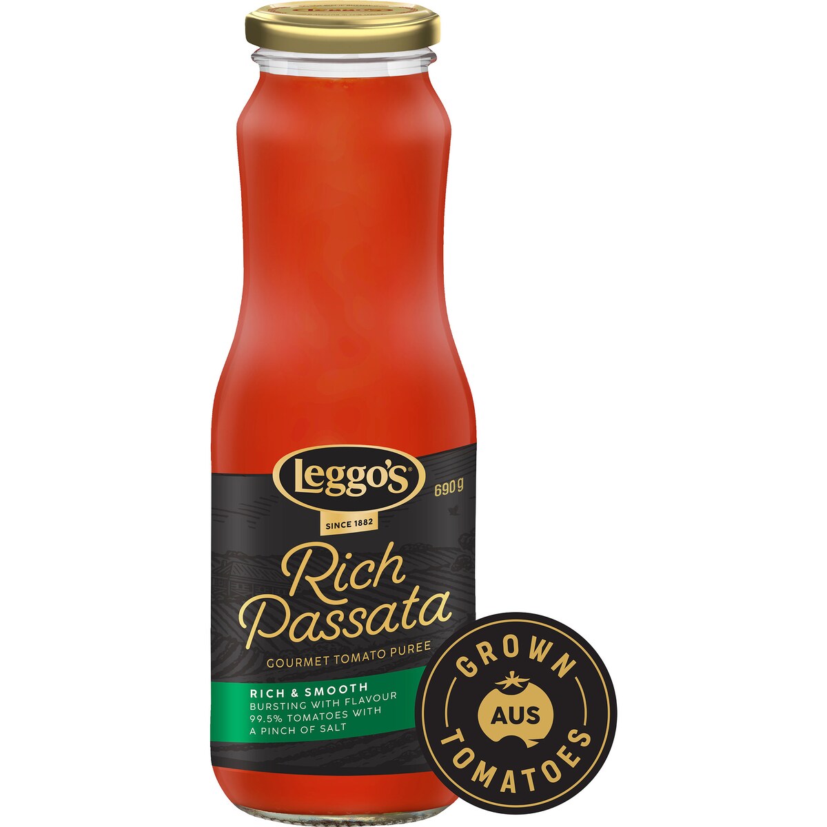 Leggos Gourmet Rich Australian Tomato Passata Puree 690g