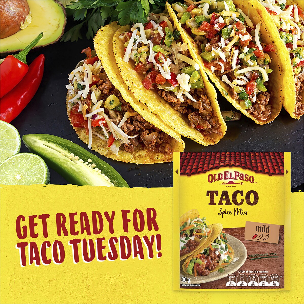 Old El Paso Taco Spice Mix Taco Spice Mix 30g