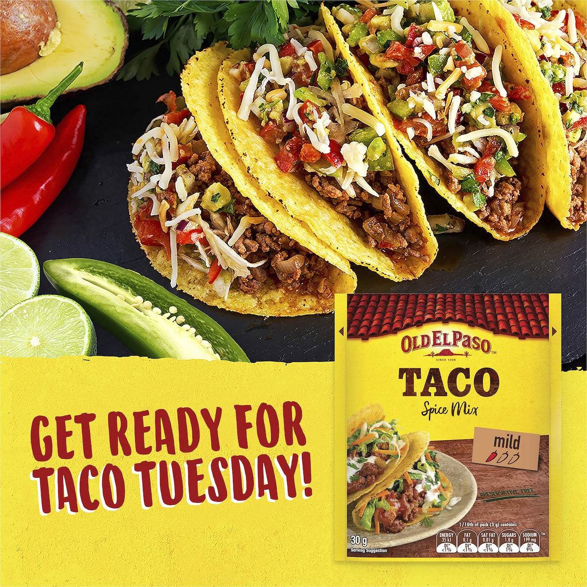 Old El Paso Taco Spice Mix 30g