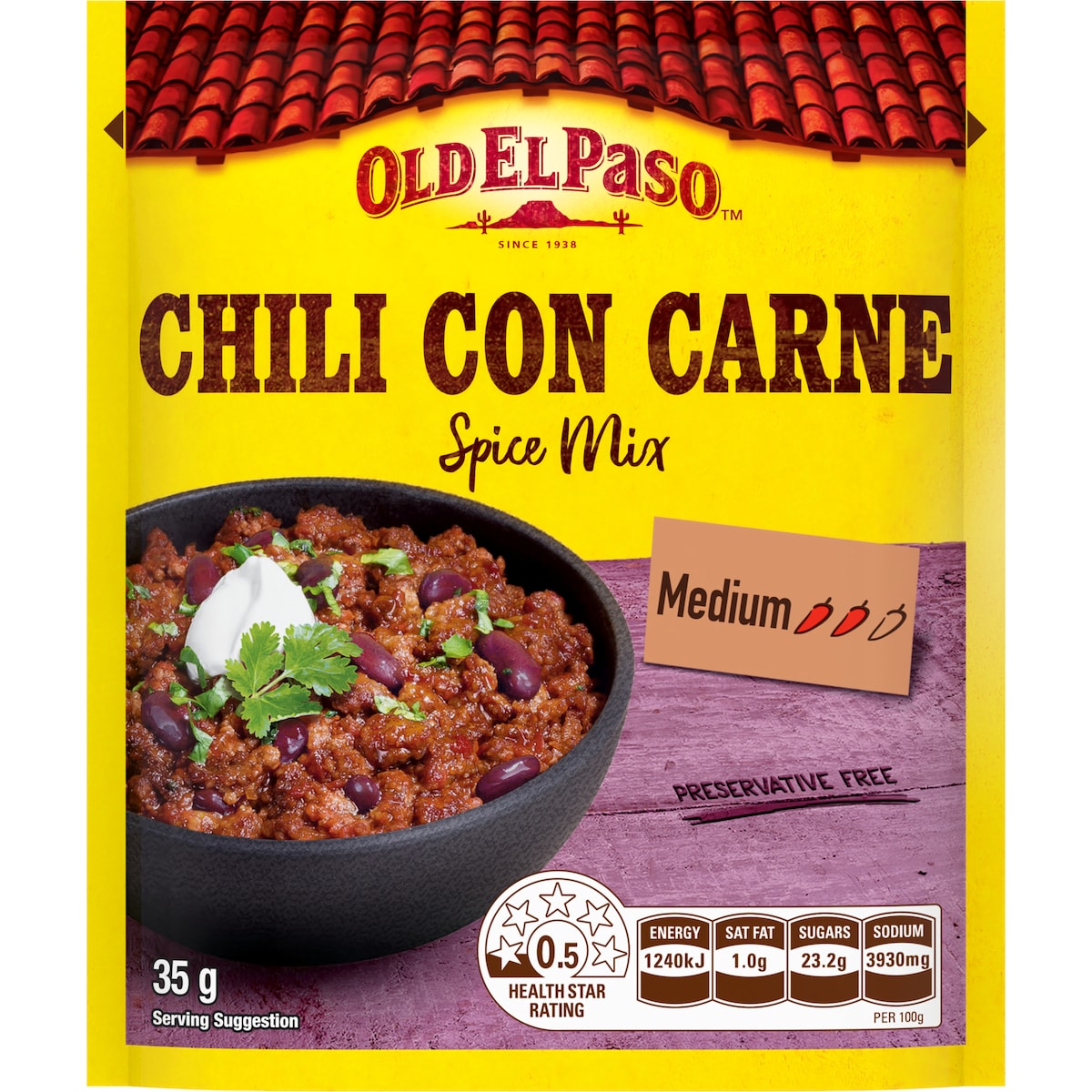Old El Paso Chili Con Carne Spice Mix 35g