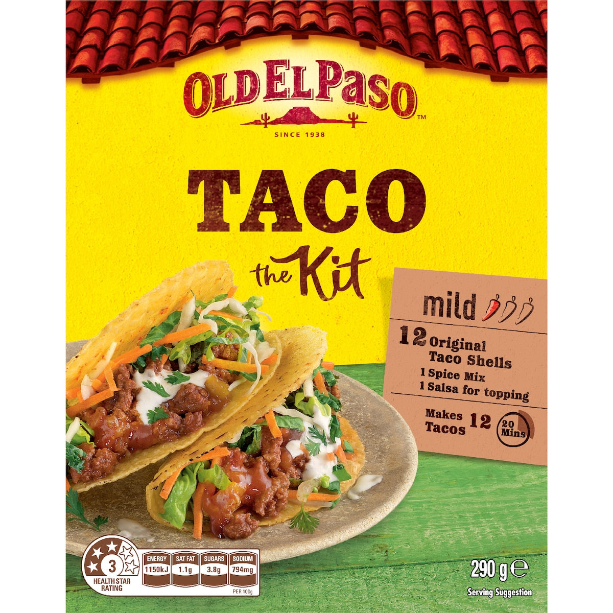 Old El Paso Taco Kit 290g