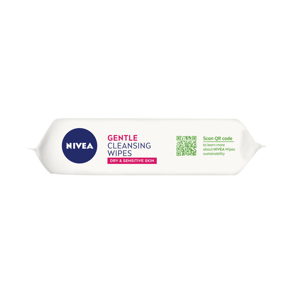 Nivea Gentle Cleansing Wipes Dry & Sensitive Skin - 25 pack