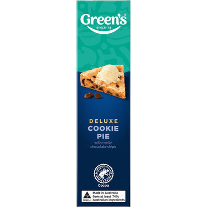 Greens Deluxe Choc Chip Cookie Pie Mix 400g