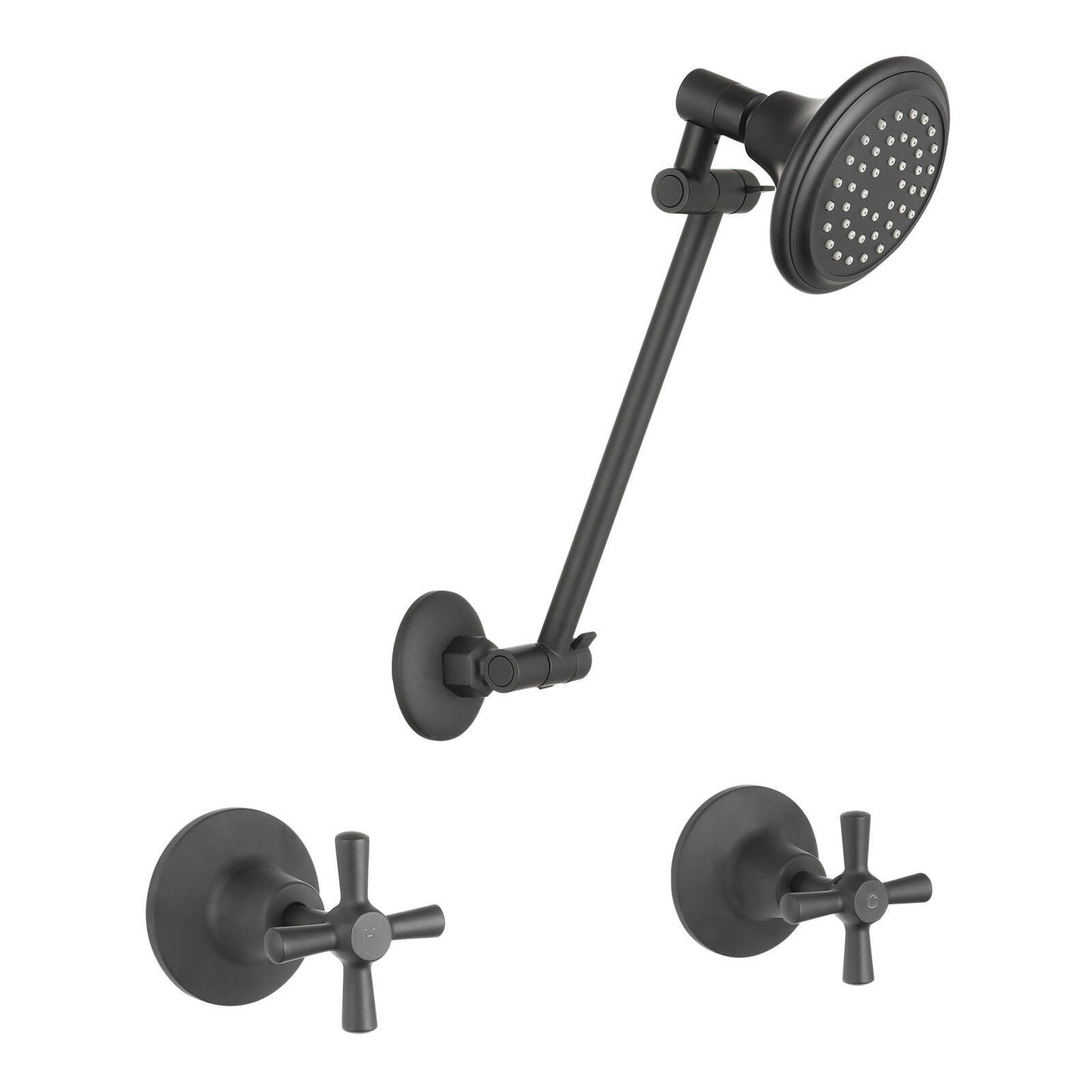 Mondella Cadenza Matte Black 1/2 Turn All Directional Shower Set