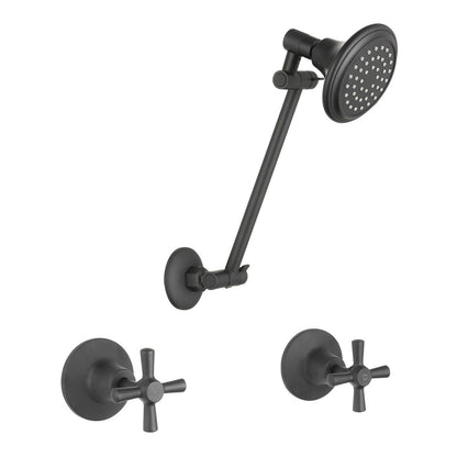 Mondella Cadenza Matte Black 1/2 Turn All Directional Shower Set