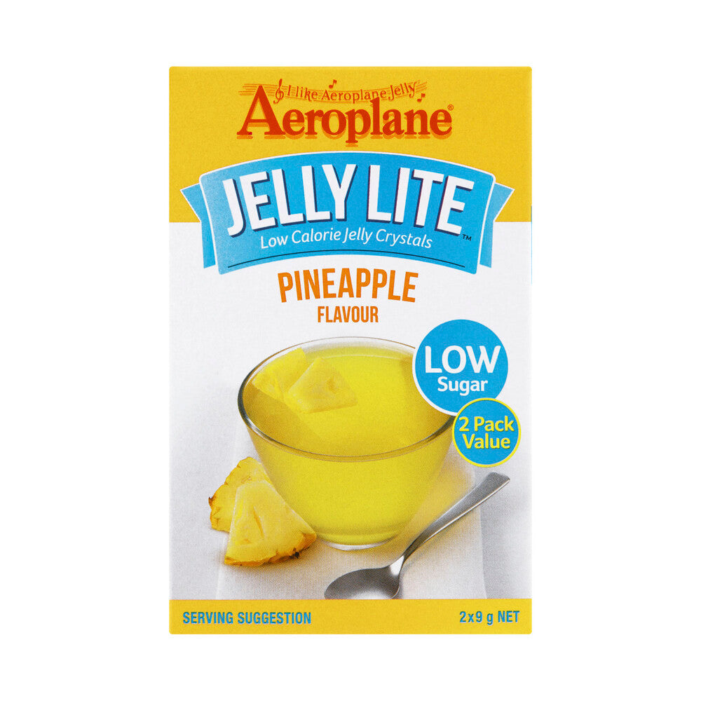 Aeroplane Lite Pineapple Jelly Crystals 2 Pack - 18g
