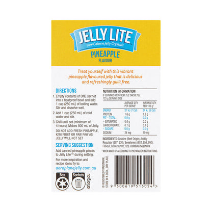 Aeroplane Lite Pineapple Jelly Crystals 2 Pack - 18g
