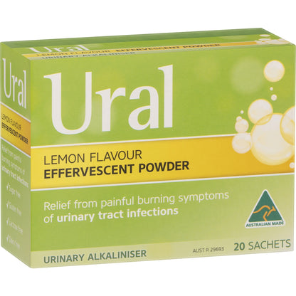 Ural Sachets Effervescent Powder 20 Pack