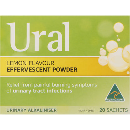 Ural Sachets Effervescent Powder 20 Pack