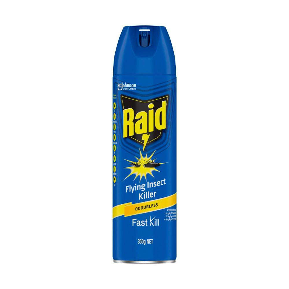 Raid Pest Odourless Flying Insect Spray Killer - 350g