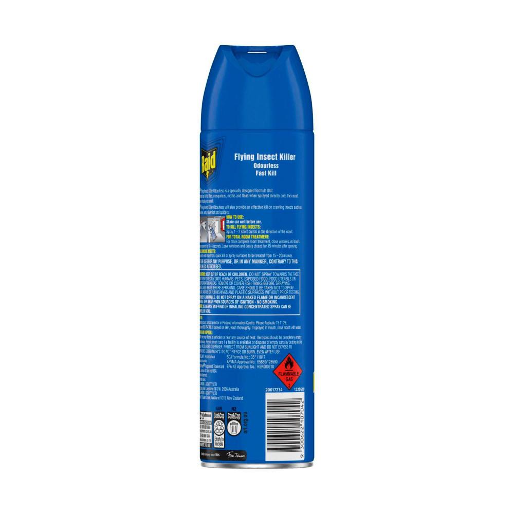 Raid Pest Odourless Flying Insect Spray Killer - 350g