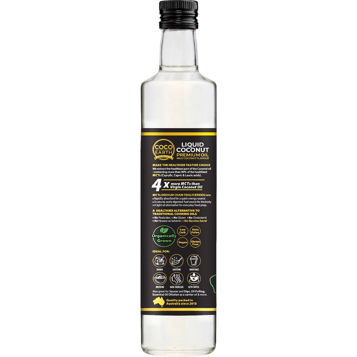 Coco Earth Mct Liquid Coconut Oil 500ml