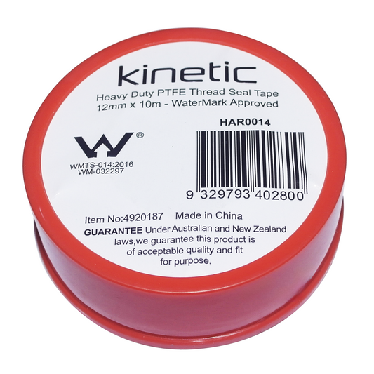 Kinetic 12mm x 10m Pink Premium Thread Seal