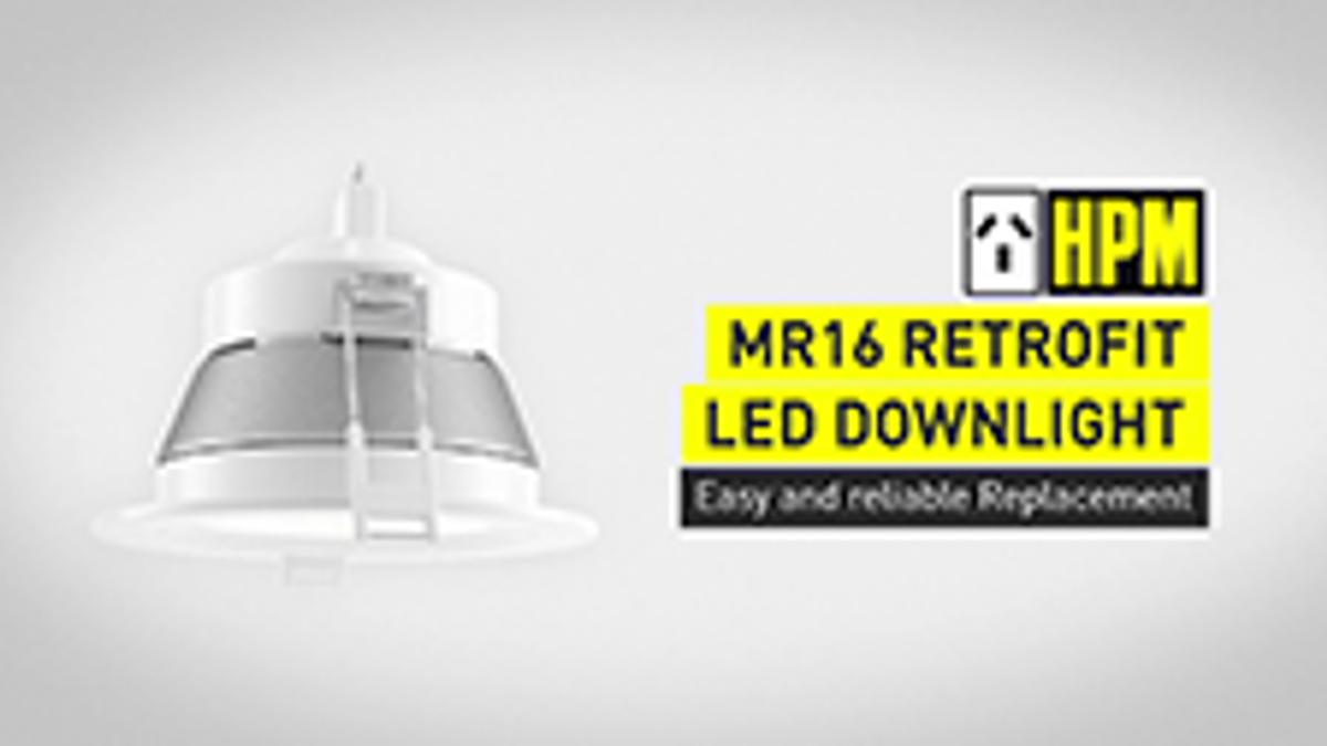 HPM MR16 LED Downlight - 90mm - Plastic/Metal - 710 Lumens