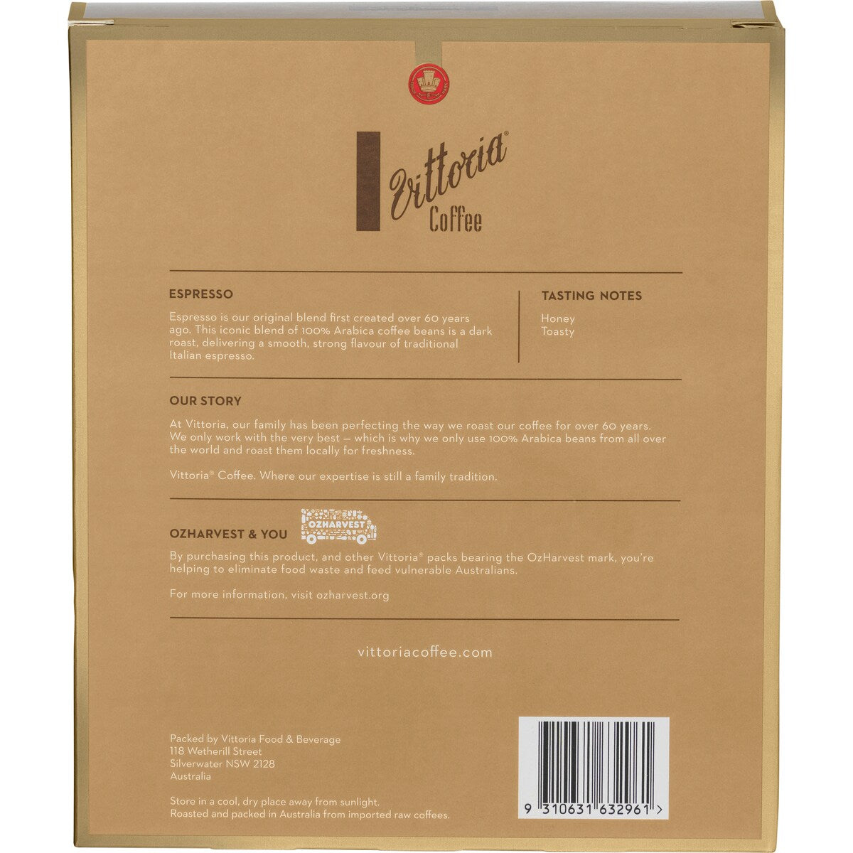 Vittoria Espresso Nespresso Compatible Coffee Capsules Pack 20