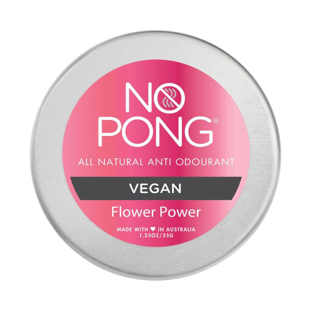 No Pong Flower Power Natural Deodorant Cream - 35g