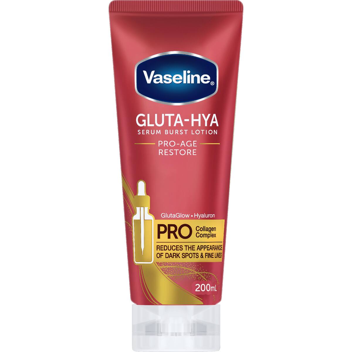 Vaseline Gluta-hya Body Lotion Pro-age Restore 200ml
