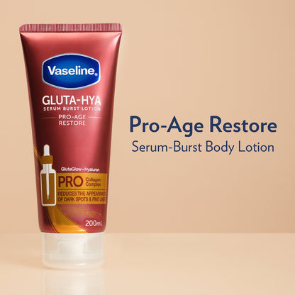 Vaseline Gluta-hya Body Lotion Pro-age Restore 200ml